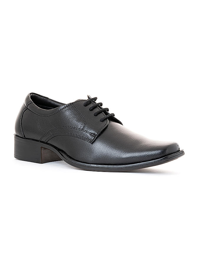 British Walkers Black Leather Formal Derby Shoe for Men (3592436)