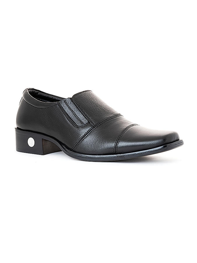 British Walkers Black Leather Formal Slip On Shoe for Men (3592466)