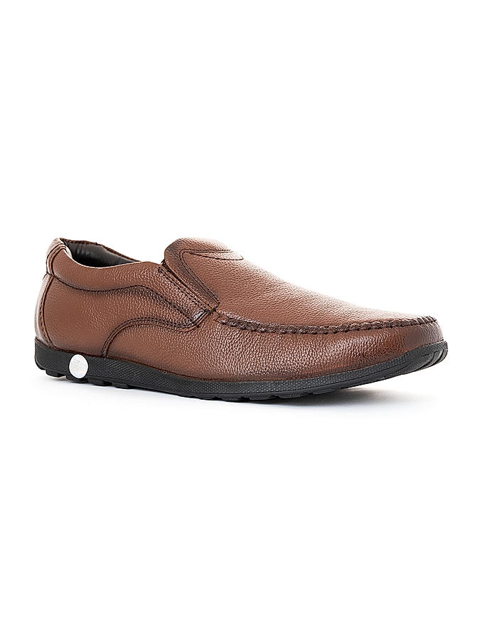 British Walkers Brown Leather Formal Slip On Shoe for Men (5053174)