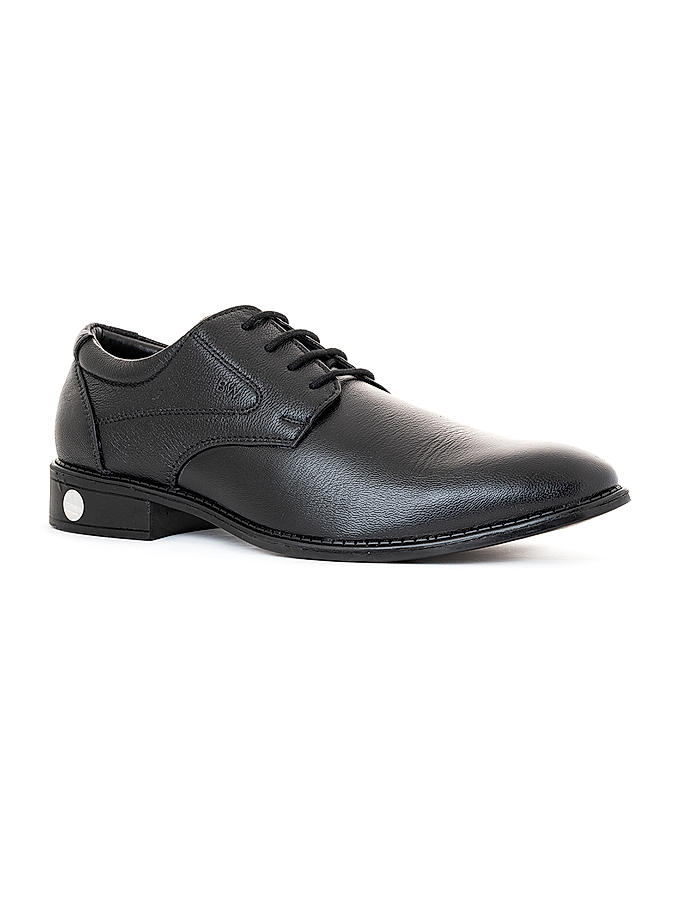 British Walkers Black Leather Formal Derby Shoe for Men (5406836)