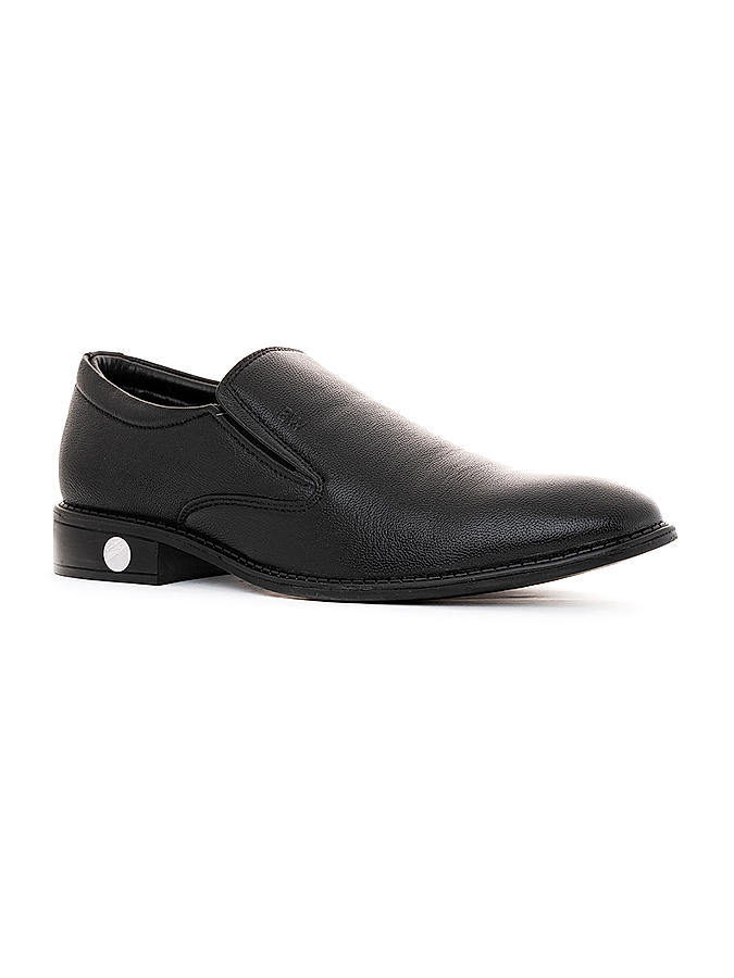 British Walkers Black Leather Formal Slip On Shoe for Men (5406906)