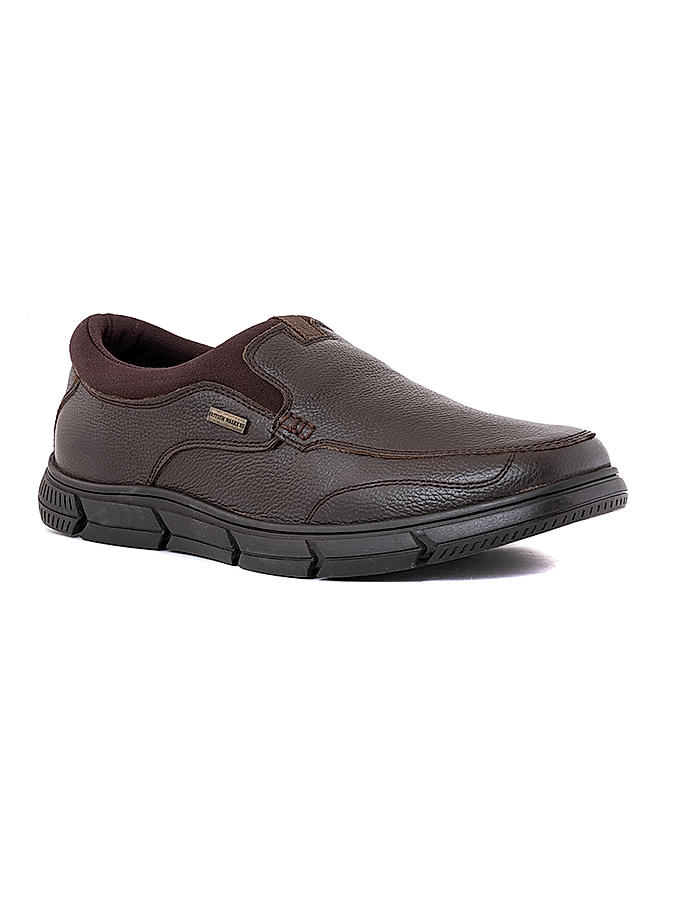 British Walkers Brown Leather Formal Slip On Shoe for Men (9480294)