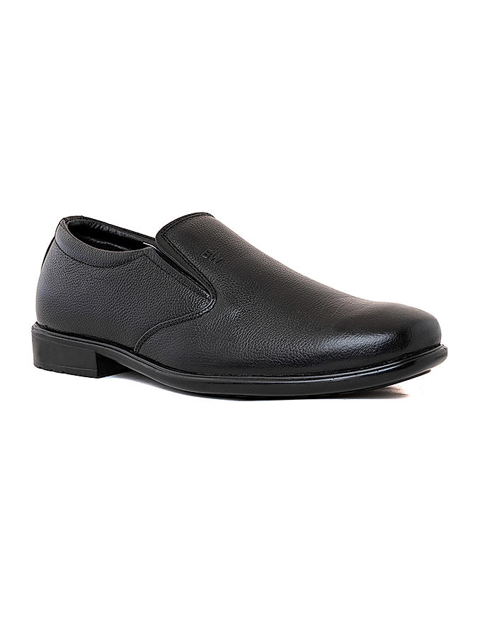 British Walkers Black Leather Formal Slip On Shoe for Men (5406946)