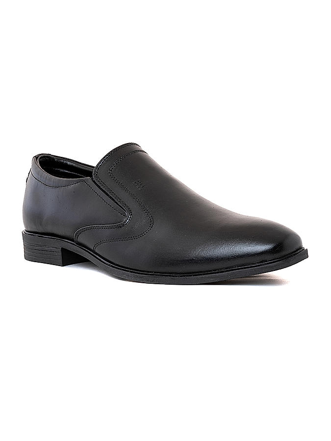 British Walkers Black Leather Formal Slip On Shoe for Men (5406956)