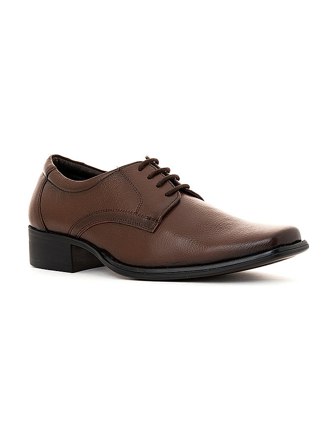 British Walkers Brown Leather Formal Derby Shoe for Men (3592434)