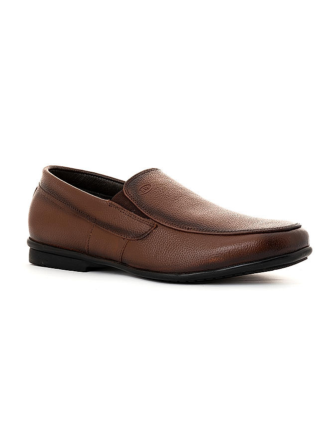 British Walkers Brown Leather Formal Slip On Shoe for Men (5053104)