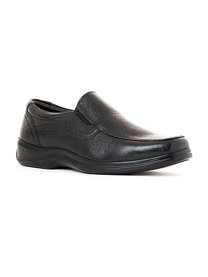 British Walkers Black Leather Formal Slip On Shoe for Men (5053186)