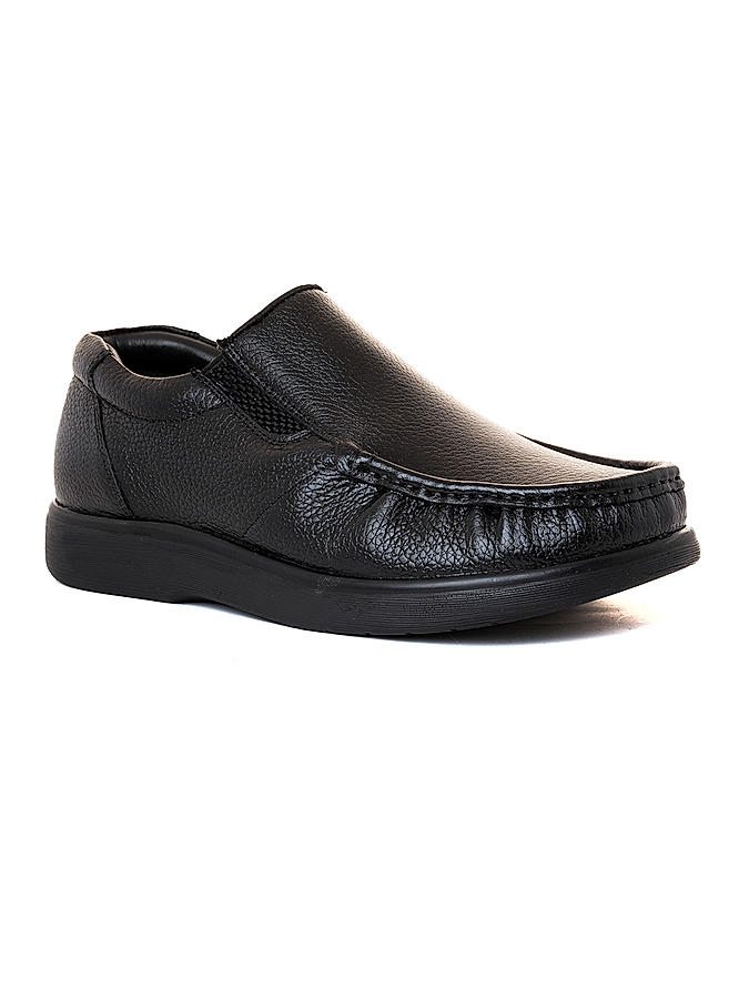 British Walkers Black Leather Formal Slip On Shoe for Men (8885406)