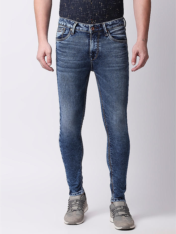 Buy Blue Solid Slim Fit Jeans for Men Online at Killer Jeans 490143