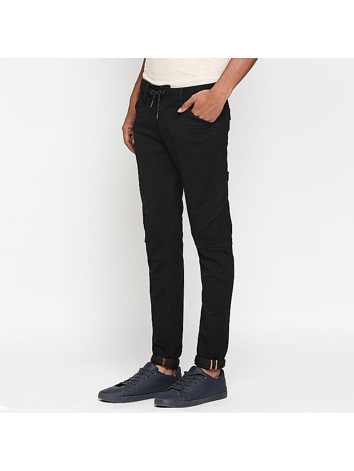 Buy Black Solid Joggers Fit Jeans for Men Online at Killer Jeans 497187