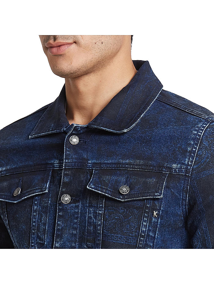 Buy Solid Blue Jacket For Men Online at Killer Jeans 526799