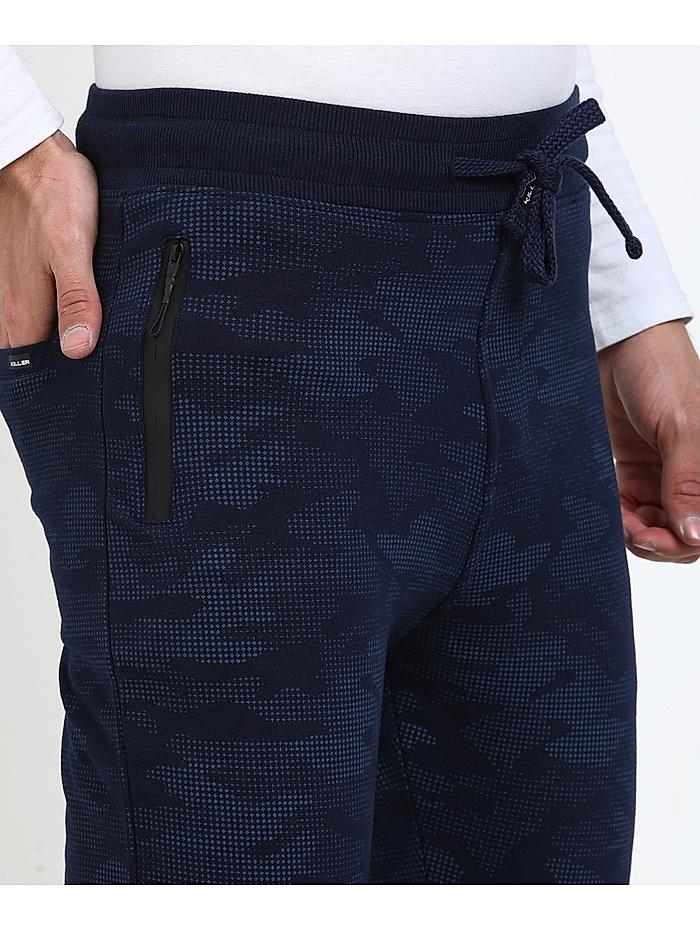 Buy Cotton Navy Blue Printed Track Pant for Men Online at Killer Jeans 490165
