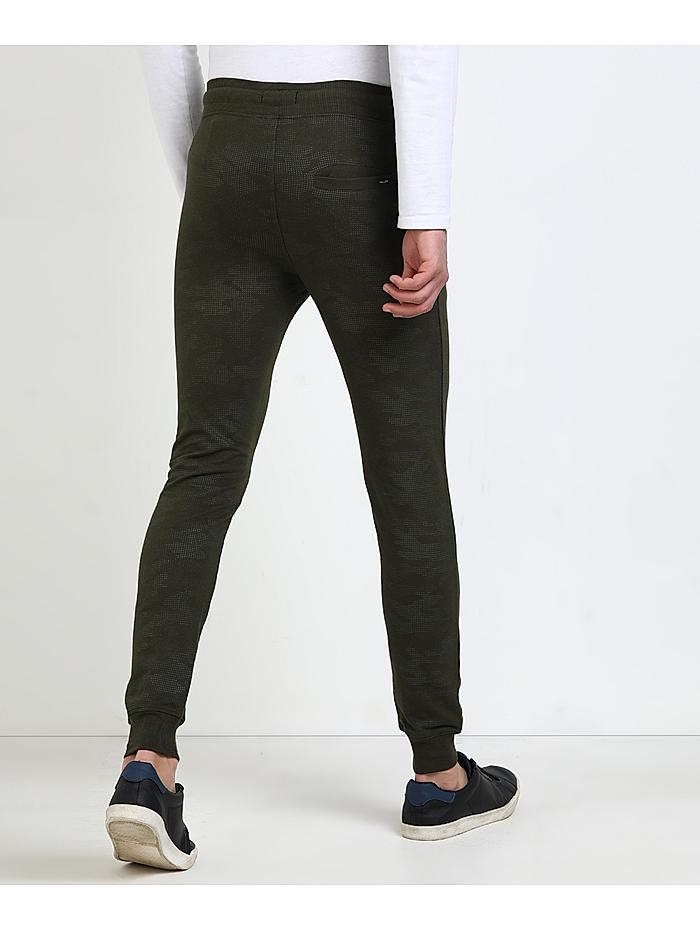 Buy Cotton Olive Green Printed Track Pant for Men Online at Killer Jeans 490166