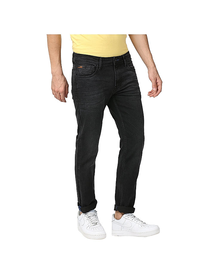 Buy Black Solid Ankle Fit Jeans for Men Online at Killer Jeans