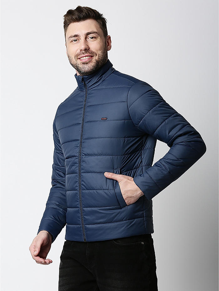 Buy Navy High Neck Jackets for Men Online at Killer 491197