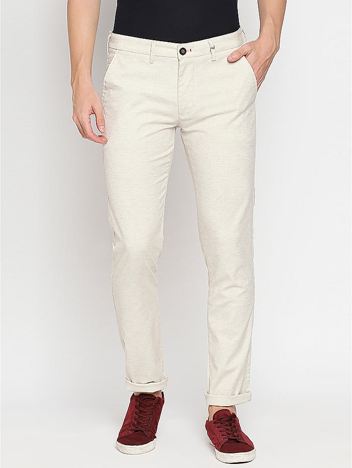 Buy US Polo Assn Denver Slim Fit Solid Casual Trousers  NNNOWcom