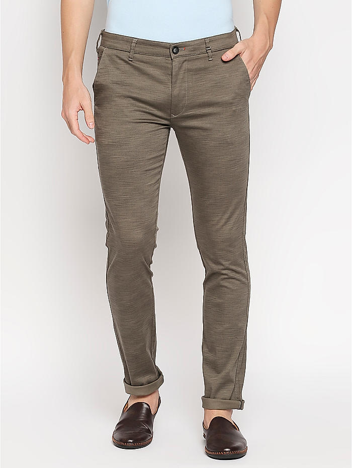 Buy Olive Green Trousers  Pants for Men by NETPLAY Online  Ajiocom