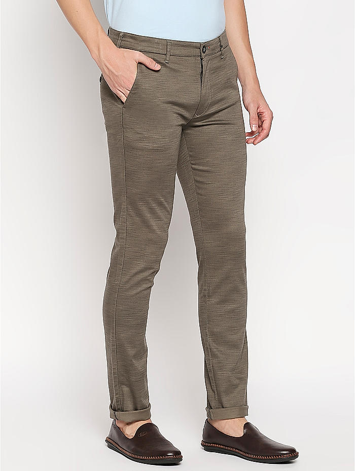 Buy Cream Slim Fit Solid Pants for Men Online at Killer Jeans  471557