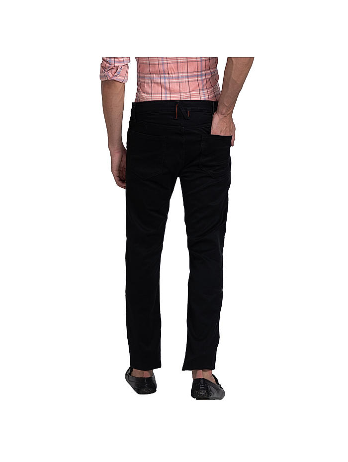 Shop See Designs Men Navy Blue Cotton Solid Ankle Length Straight Fit Pants  for Men Online 39602248
