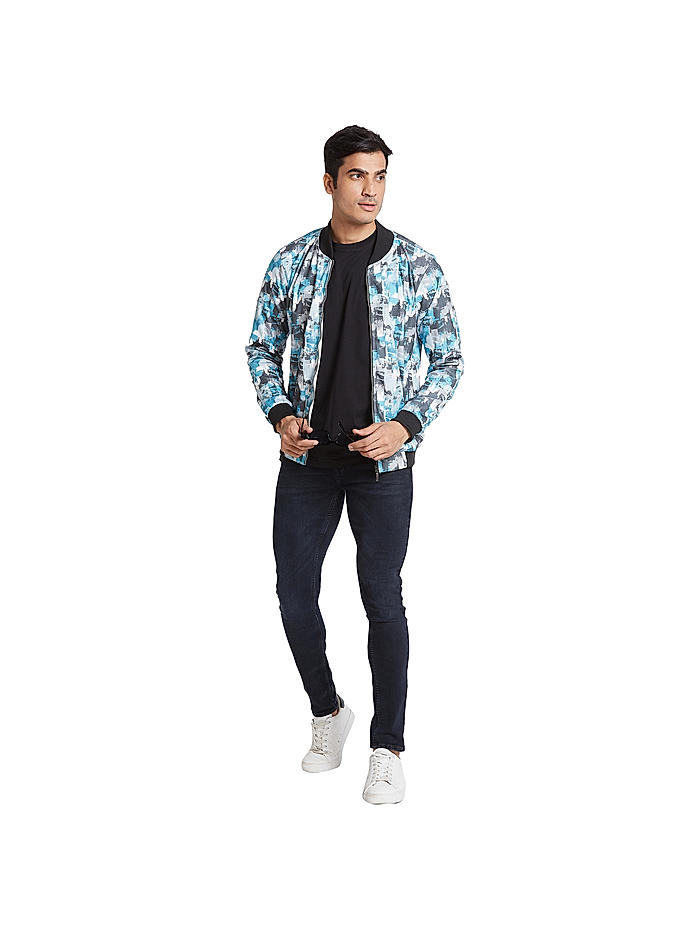 Buy Highlander Grey Printed Bomber Jacket for Men Online at Rs.861 - Ketch