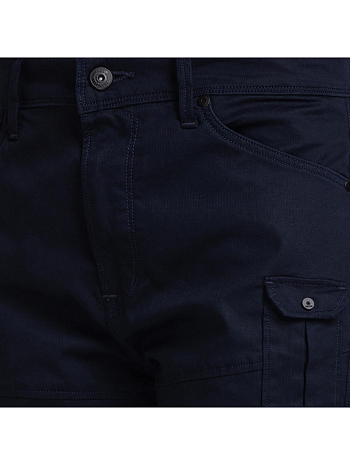 Buy SKENJEL Men's Casual Cotton Loose Denim Cargo Pants (28, Navy Blue) at  Amazon.in