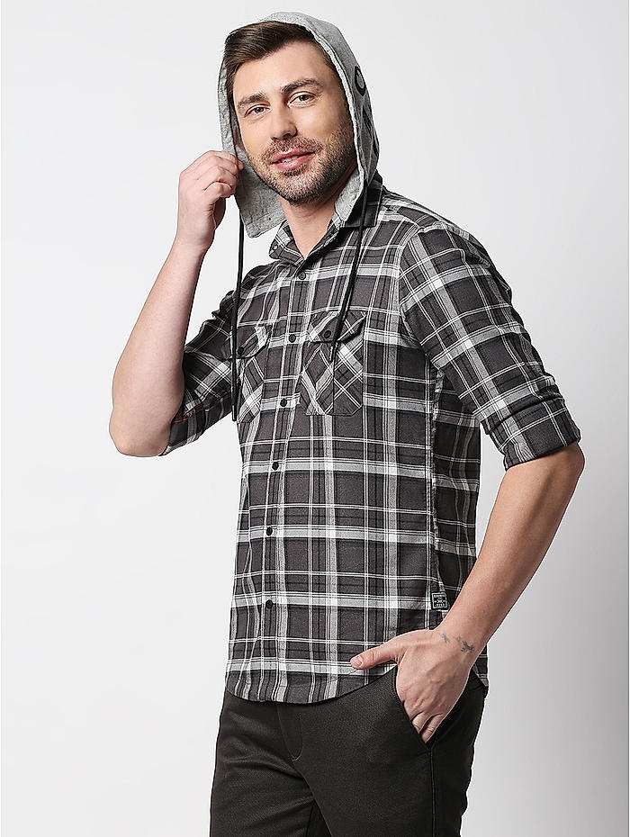 Hooded shirts deals for men