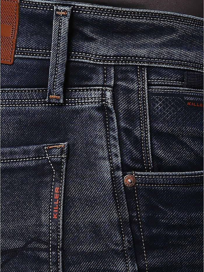 frill stressende fornuft Buy Royal Blue Cotton Blend Jeans for Men Online at Killer | 495718