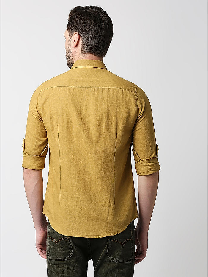 Desta African print light denim jeans men shirt - blue, yellow | African  print shirt, African clothing for men, Mens shirts
