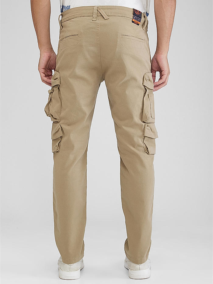 Skinny khaki cargo pants mens discount