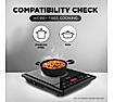 Preethi Indicook IC124 2100-Watt Induction Cooktop, Soft Touch Button with Crystal Glass (Black)