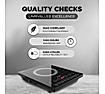 Preethi Indicook IC125 2100-Watt Induction Cooktop, Feather touch operation with Crystal Glass (Black)