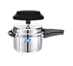 Preethi Induction Base Outer Lid Aluminium Pressure Cooker, 5 Litres-(Spill Splash Shield) PC 024