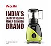 Preethi Peppy Pro MG 247, 750 Watts, 4 Jars with Unique Rapid 10 Chopping Jar, Dual Colour Swish design , Green/Black, 5 Yr Motor Warranty & Lifelong free service 