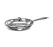 Preethi Metallica Collection Triply Stainless Steel Frypan with Glass Lid, 26 cm, Gas & Induction Compatible, Metal Spatula Friendly with 5 year product warranty