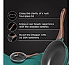 Preethi Artistic Collection Die Cast Non Stick Fry Pan, 24 cm ,With Glass Lid, 5 Star Non Stick Effect, Cook & Serve, Ocean Green