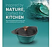 Preethi Artistic Collection Die Cast Non Stick Kadai, 24 cm ,With Glass Lid, 5 Star Non Stick Effect, Cook & Serve, Ocean Green