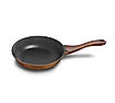 Preethi Artistic Collection Die Cast Non Stick Fry Pan, 24 cm ,With Glass Lid, 5 Star Non Stick Effect, Cook & Serve, Earthy Brown