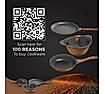 Preethi Artistic Collection Die Cast Non Stick Set , 27 cm Tawa, 24 cm Fry Pan, Kadai 24 cm With Glass Lid, 5 Star Non Stick Effect, Cook & Serve, Earthy Brown