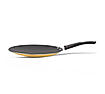 Preethi Dur Collectiona Non Stick Concave Tawa, 28 cm, Gas & Induction Compatible, 5 Star Non Stick Effect, Turmeric Yellow