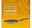 Preethi Dur Collectiona Non Stick Concave Tawa, 28 cm, Gas & Induction Compatible, 5 Star Non Stick Effect, Turmeric Yellow