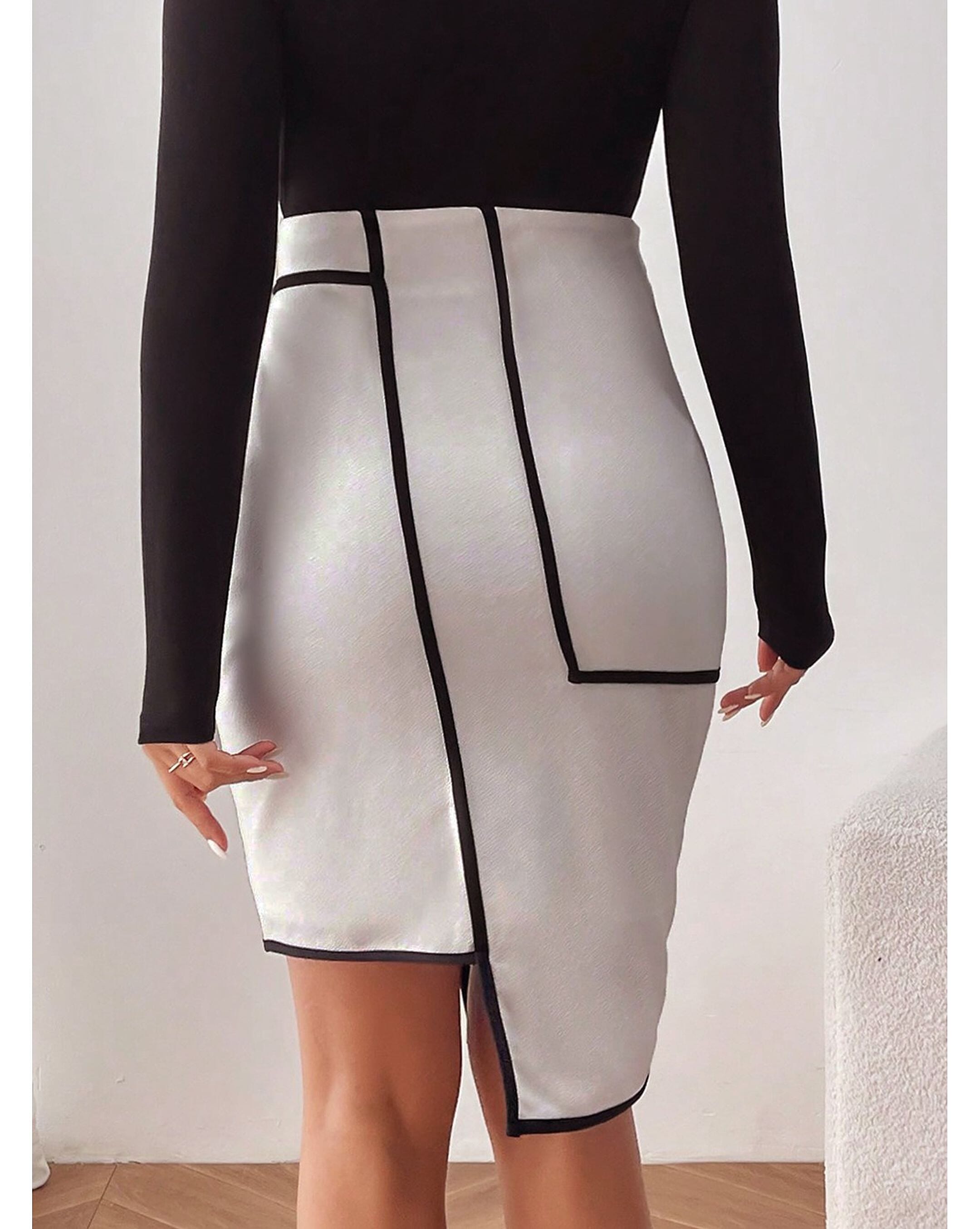 Womens asymmetric pencil skirt cheap