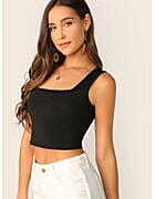 Kotty Women Sleeveless Solid Cami Top