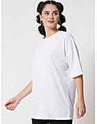 Kotty Solid Women Round Neck White T-Shirt