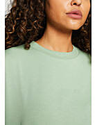 Kotty Solid Women Round Neck Green T-Shirt