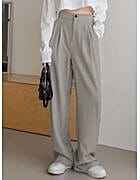 Kotty Womens Viscose Rayon Grey Straight Fit Casual Pant