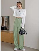 Kotty Straight Fit Women Green Trousers