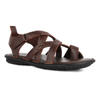 Regal Brown criss cross slingback flat sandal