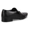 Regal Black leather with patent detail formal shoes with metal embellishment
