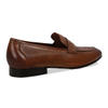 Imperio Brown leather loafer with saddle