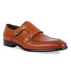 Imperio Tan leather monk strap formal shoes